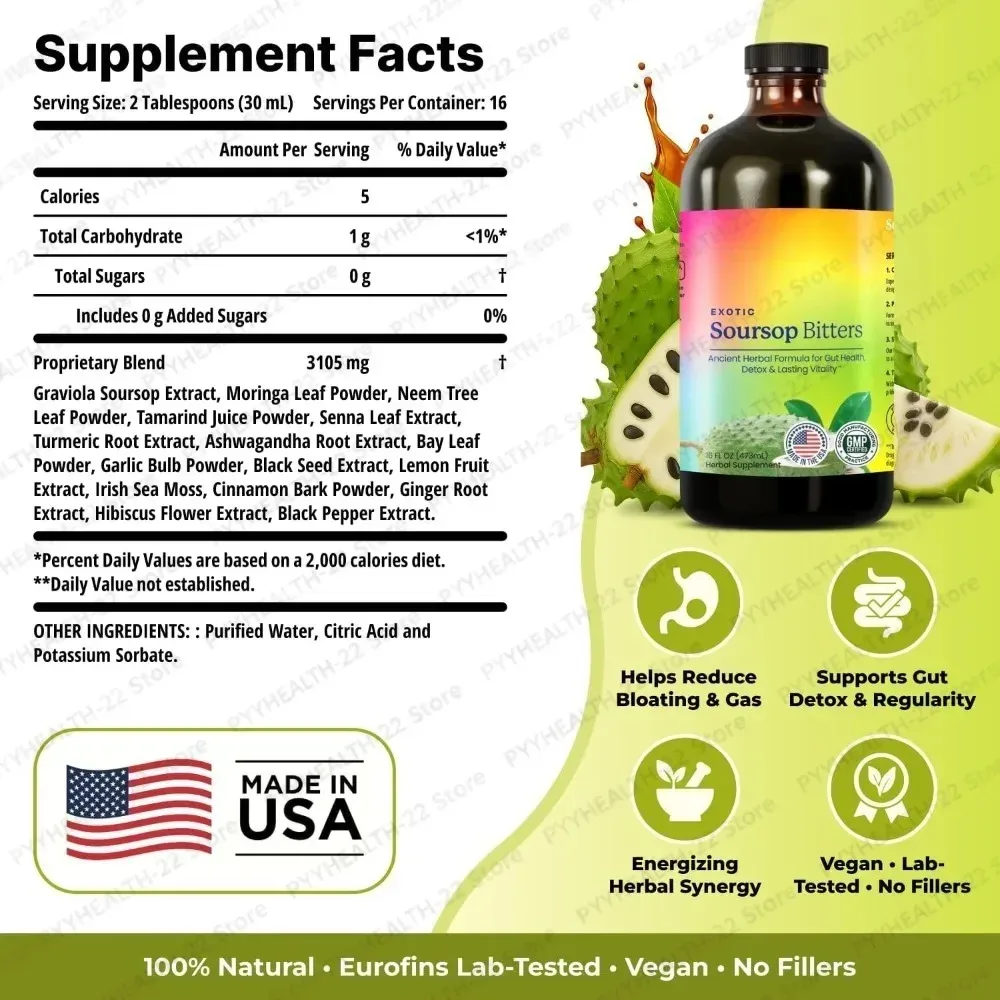Soursop Bitters Liquid for Dig - Bitters Bottle Set 评论和价格