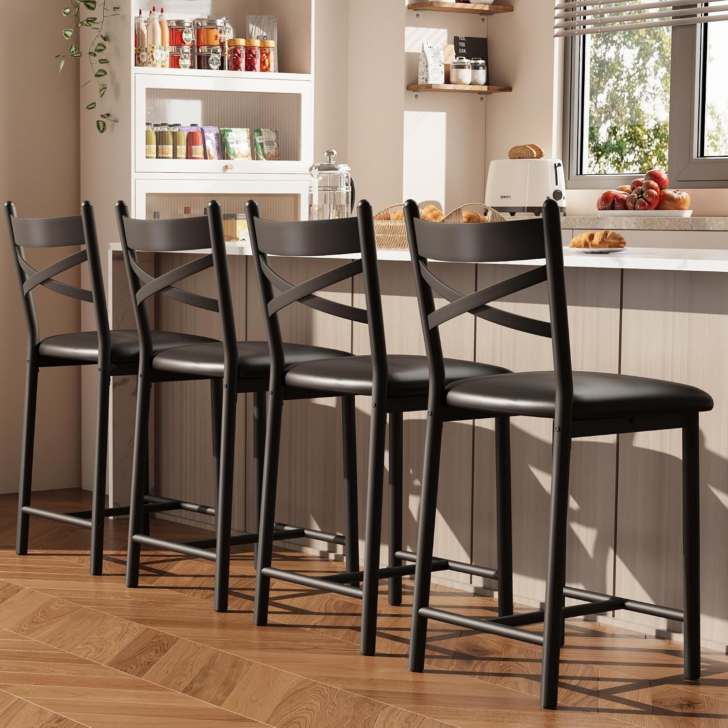 4Pcs 26 Inch Counter Height Ba - Home Bar Lounge 评论和价格