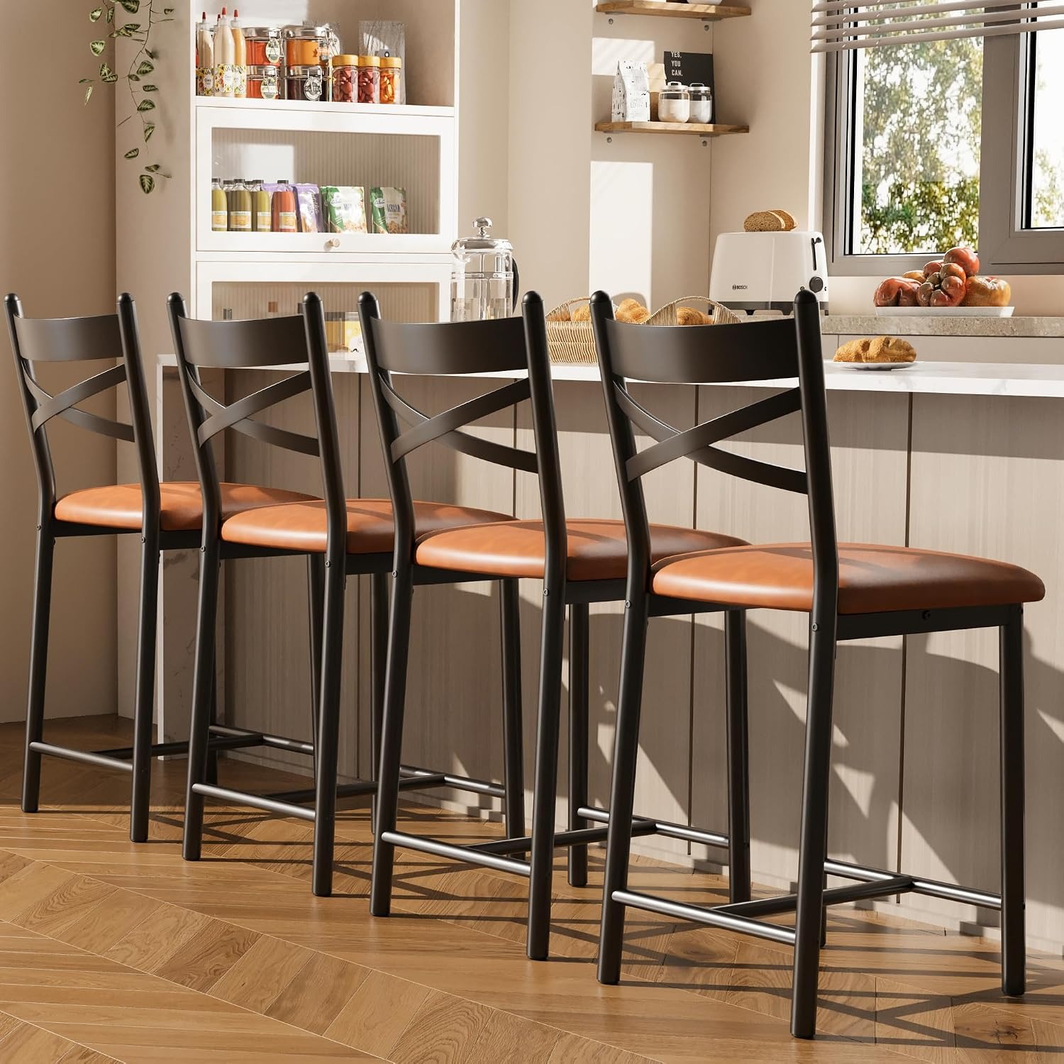 4Pcs 26 Inch Counter Height Ba - Home Bar Lounge 评论和价格