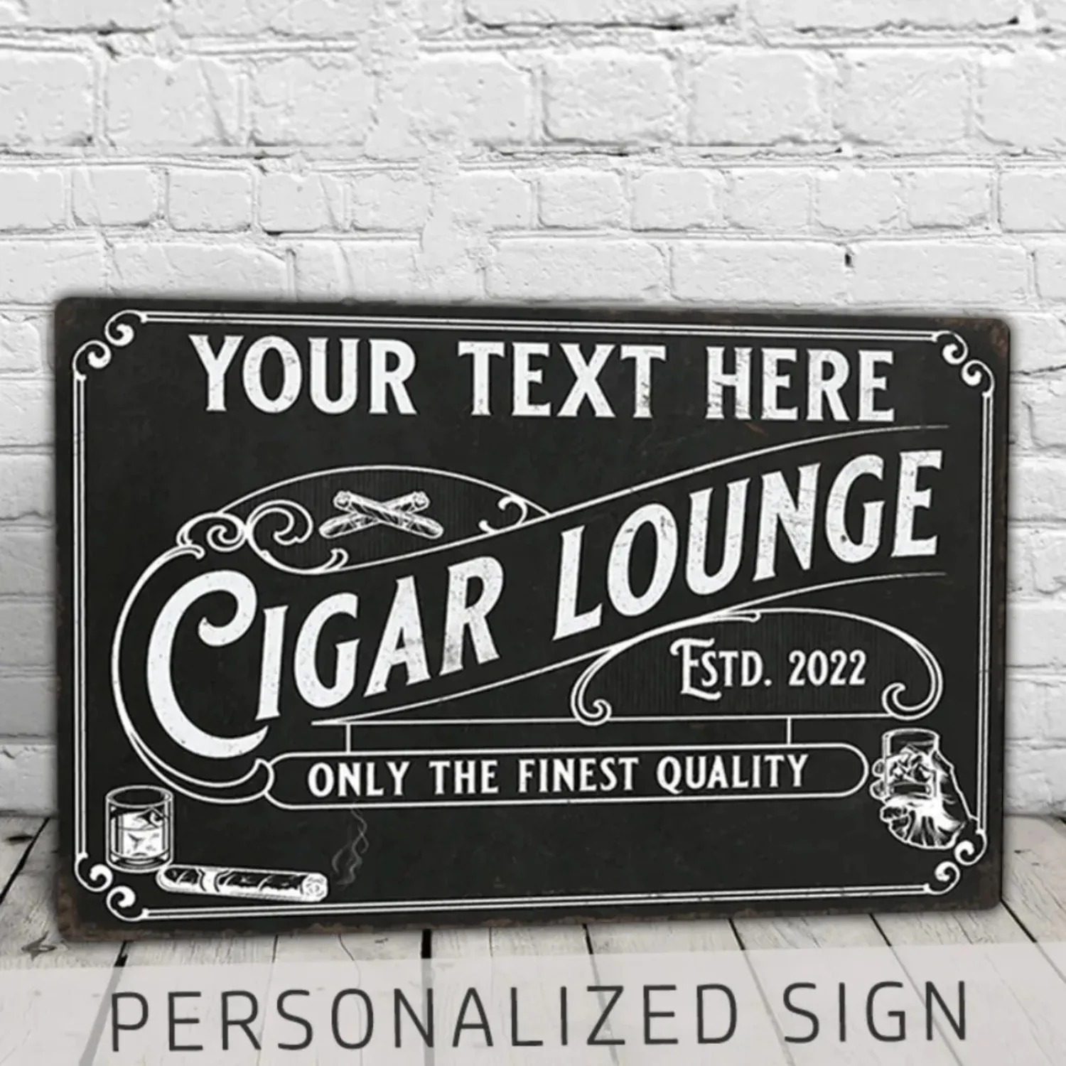 CIFbuy Customizable Cigar Alum - Home Bar Lounge 评论和价格