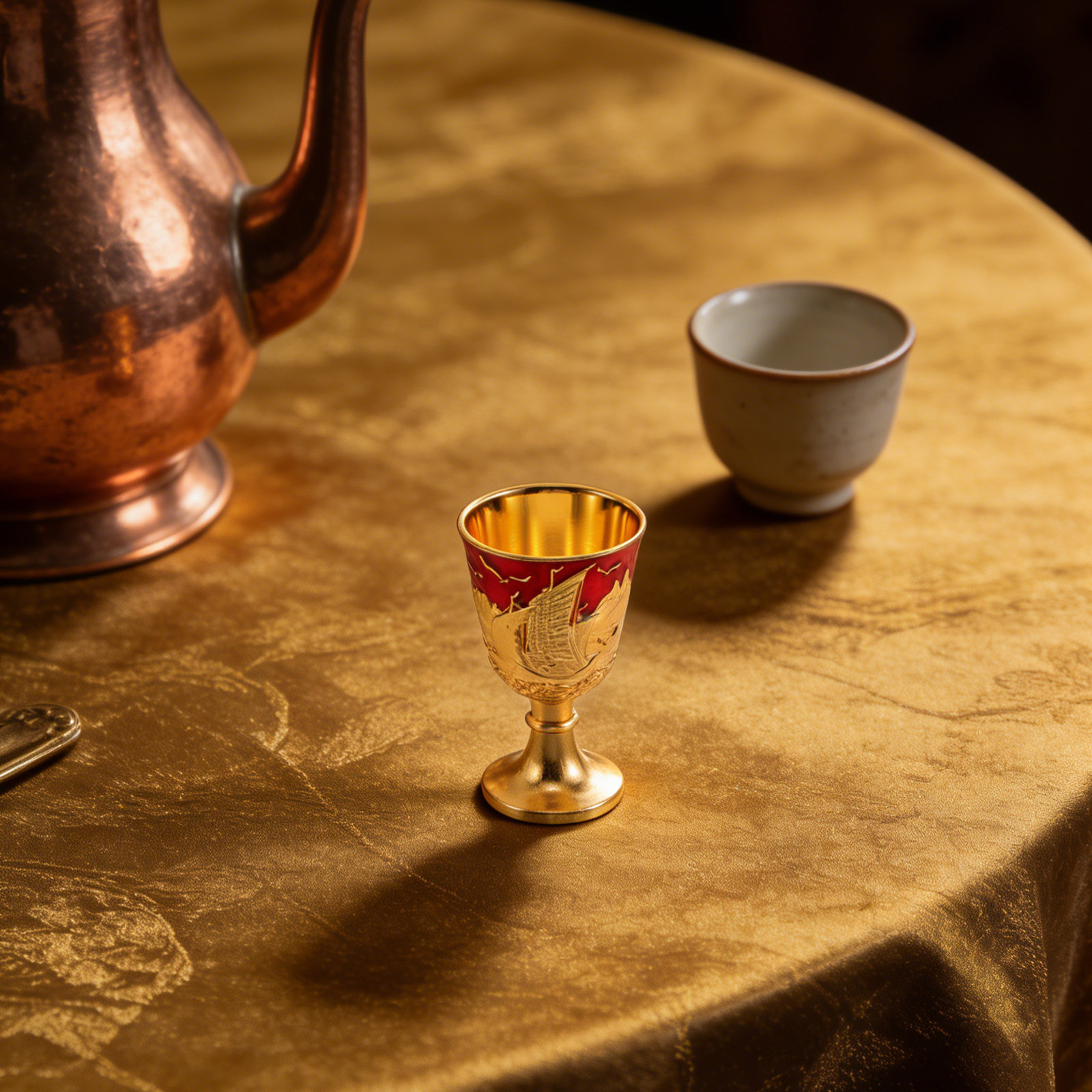 2Pcs Vintage Alloy Goblet Glas - Home Bar Set 评论和价格